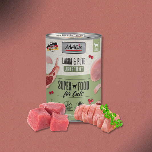 6x400g MAC's Cat Lamm & Pute