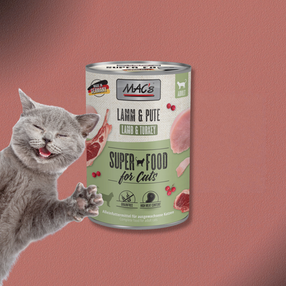 6x400g MAC's Cat Lamm & Pute