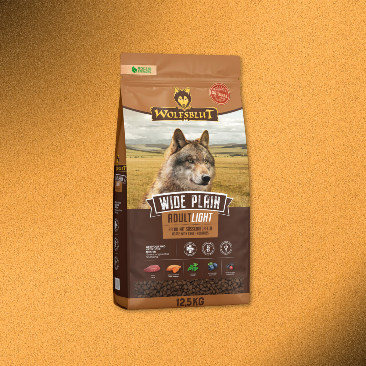 12,5kg Wolfsblut Wide Plain Adult Light