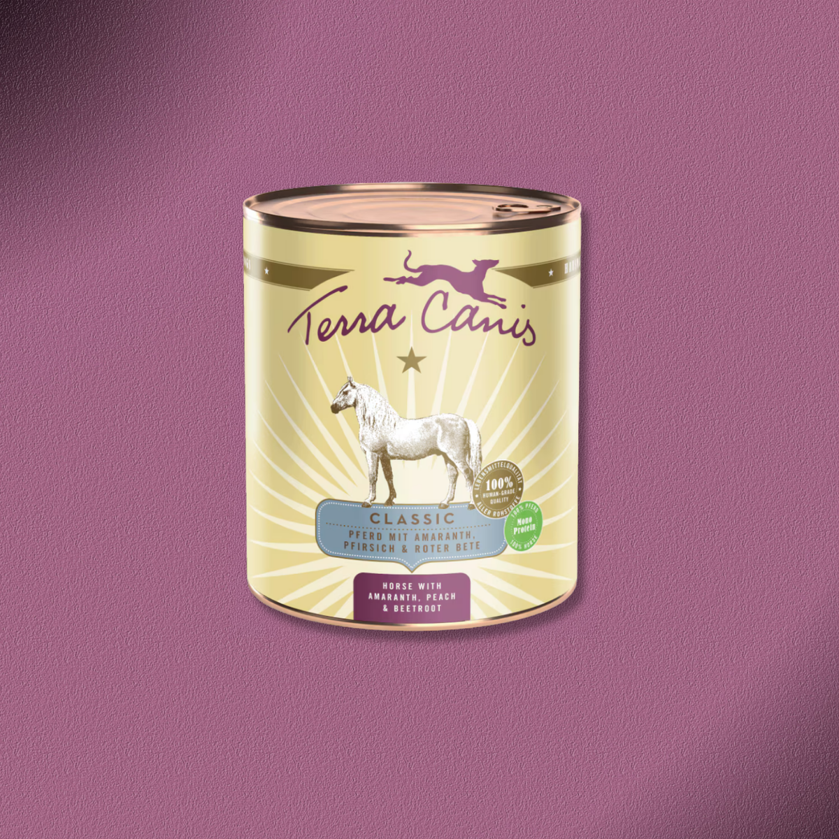 6x800g Terra Canis Classic Pferd mit Amaranth, Pfirsich & Roter Beete