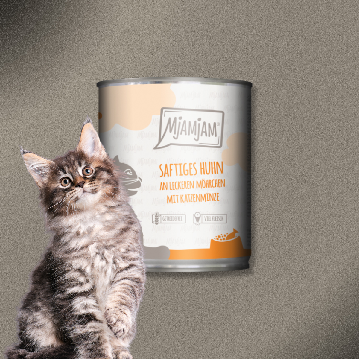 6x400g MjAMjAM Cat  saftiges Huhn an leckeren Möhrchen