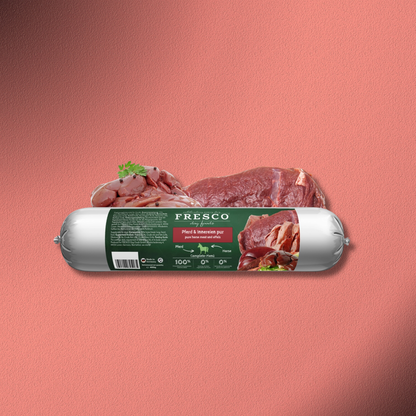 5x400g Fresco BarfWurst Pferd & Innereien pur
