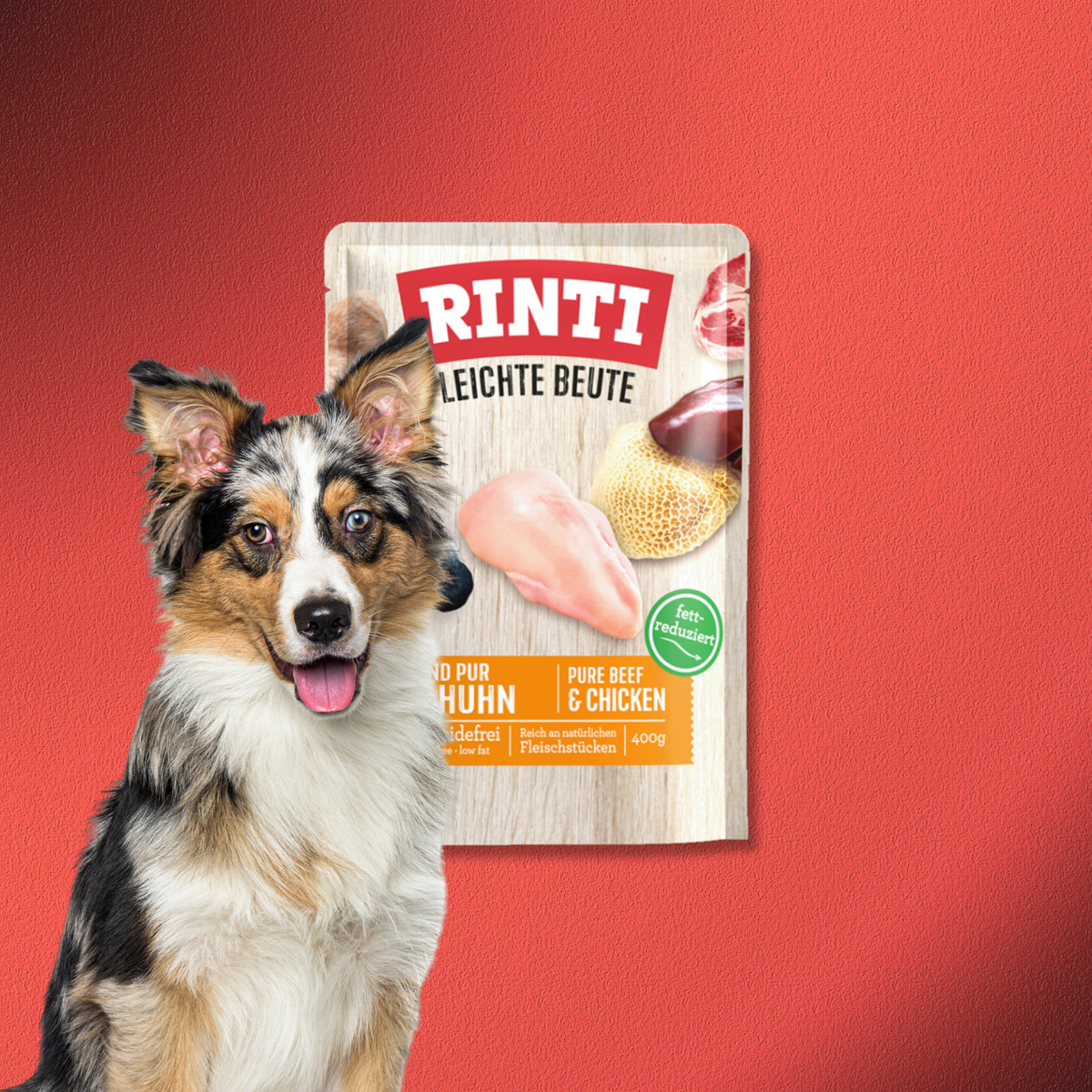 30x400g Rinti Leichte Beute Rind Pur + Huhn