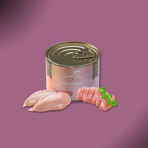 36x200g Terra Felis Famousse Huhn & Pute