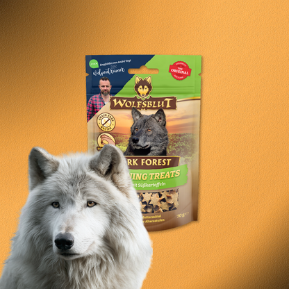 7x70g Wolfsblut Training Treats Dark Forest - Wild & Süßkartoffel