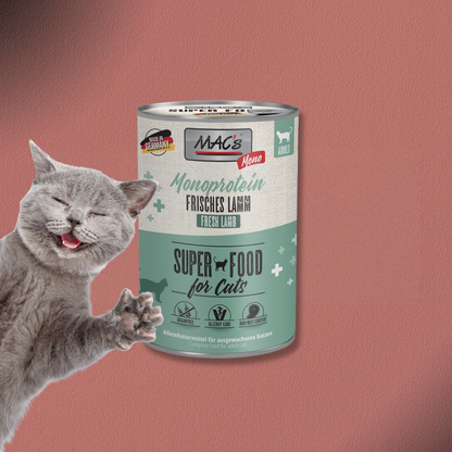 6x400g MAC's Cat Mono frisches Lamm