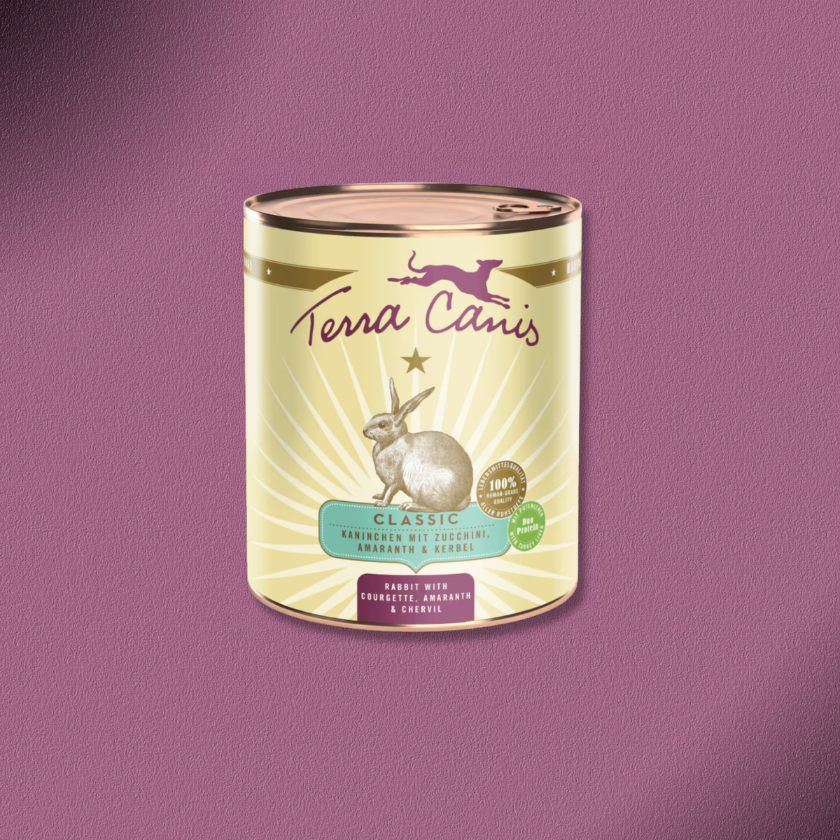 6x800g Terra Canis Classic Kaninchen mit Zucchini, Amaranth & Kerbel