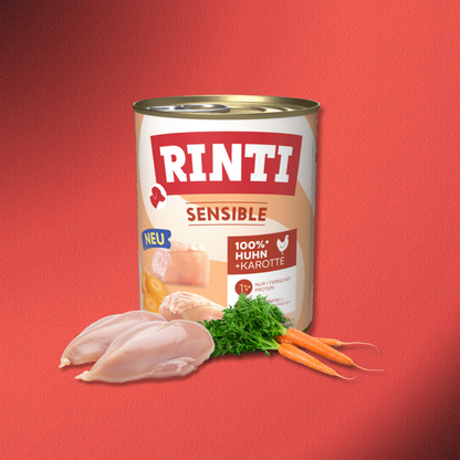 30x800g Rinti Sensible - Huhn & Karotte