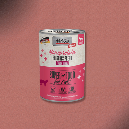 6x400g MAC's Cat Mono frisches Pferd