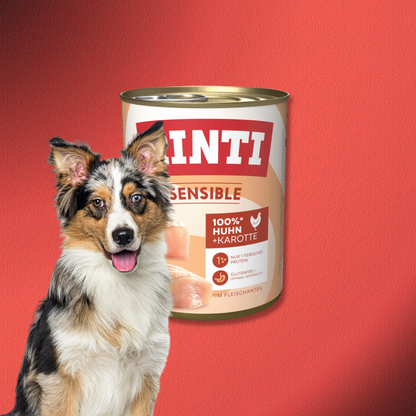 30x800g Rinti Sensible - Huhn & Karotte