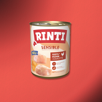 30x800g Rinti Sensible - Huhn & Karotte