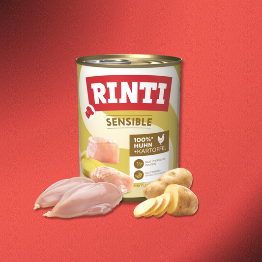 30x800g Rinti Sensible - Huhn & Kartoffel