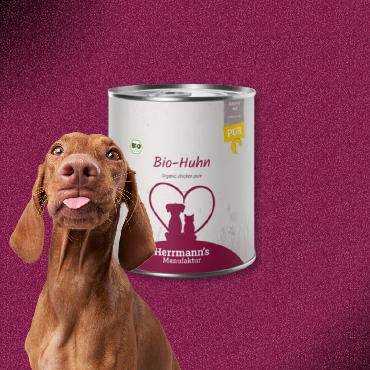 30x800g Herrmann’s Kreativ-Mix Bio Huhn Reinfleisch