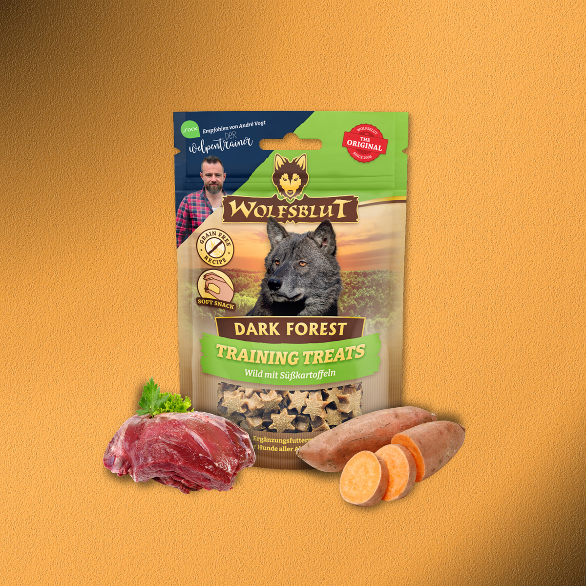7x70g Wolfsblut Training Treats Dark Forest - Wild & Süßkartoffel