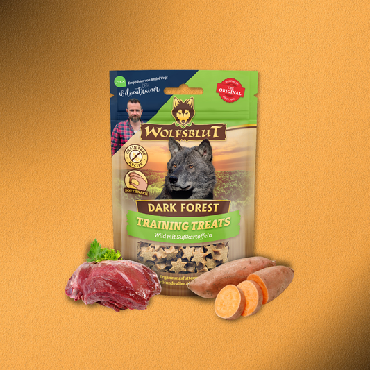 7x70g Wolfsblut Training Treats Dark Forest - Wild & Süßkartoffel
