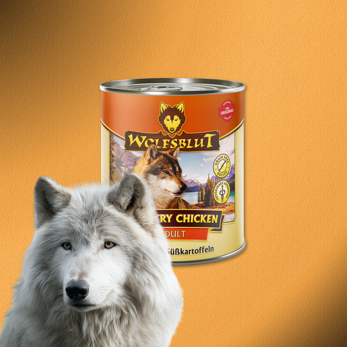6 x 800g Wolfsblut Adult Country Chicken - Huhn mit Süßkartoffeln
