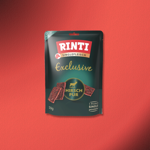 24x50g Rinti Singlefleisch Exclusive Hirsch pur Snack