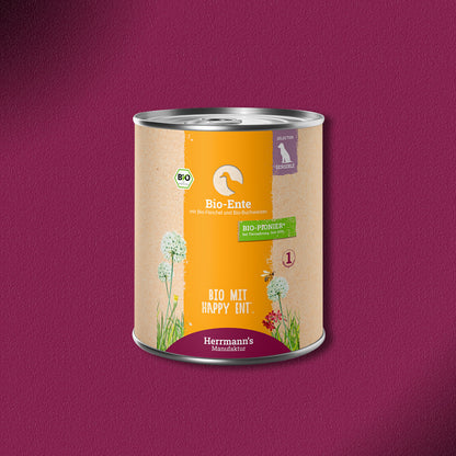 30x800g Herrmann’s Bio-Ente mit Fenchel & Buchweizen