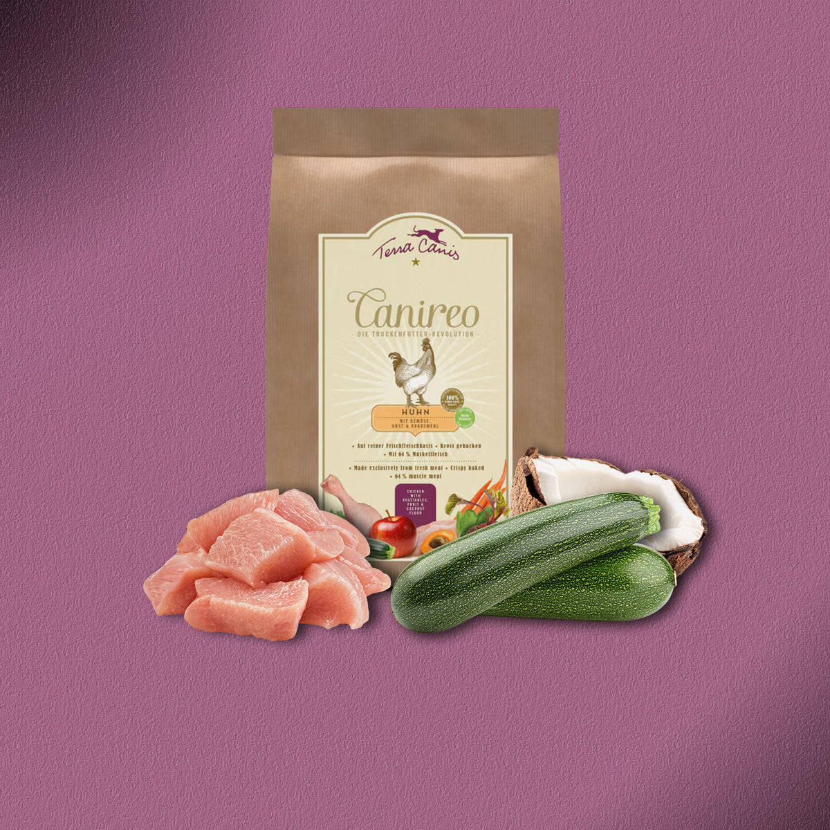 5kg Terra Canis Canireo Huhn mit Zucchini, Apfel & Kokos