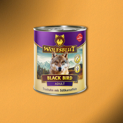 6 x 800g Wolfsblut Black Bird Adult – Truthahn mit Süßkartoffeln