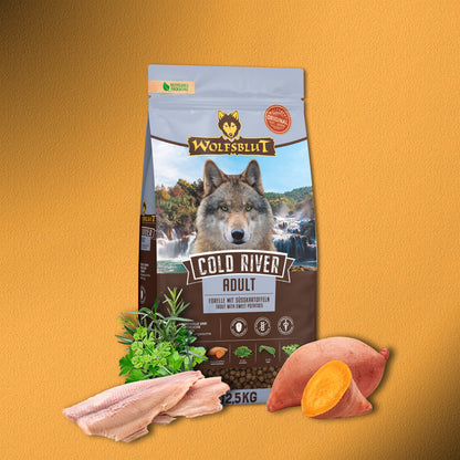 12,5kg Wolfsblut Cold River Adult Trockenfutter