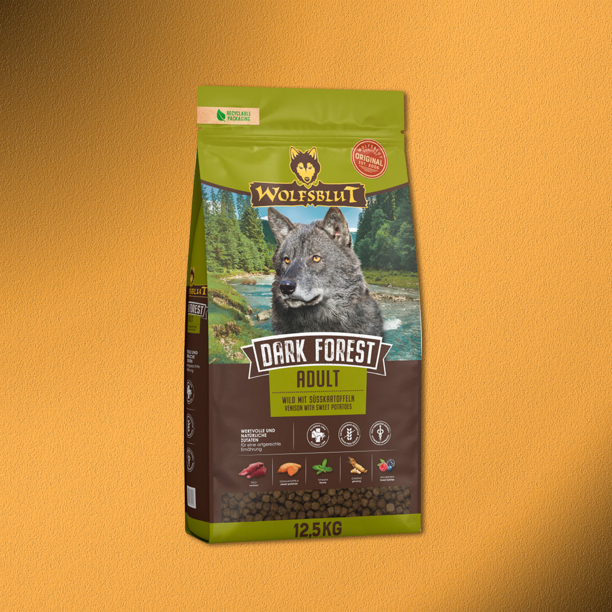 12,5kg Wolfsblut Dark Forest Adult Trockenfutter