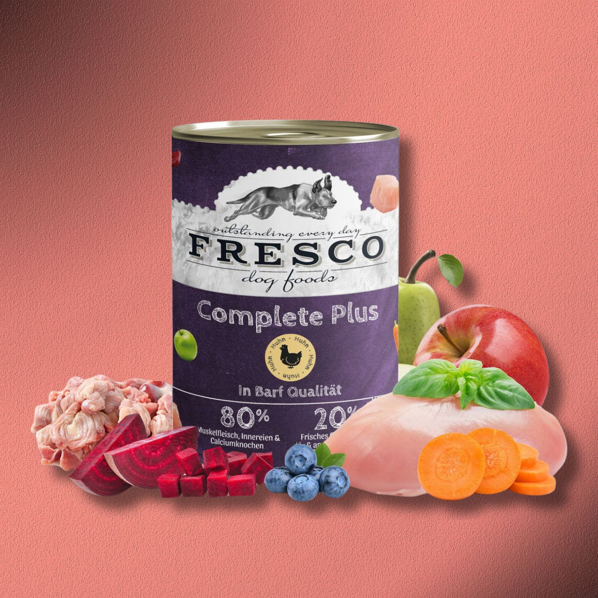 6x800g Fresco Complete Plus Huhn (haltbares B.A.R.F.)