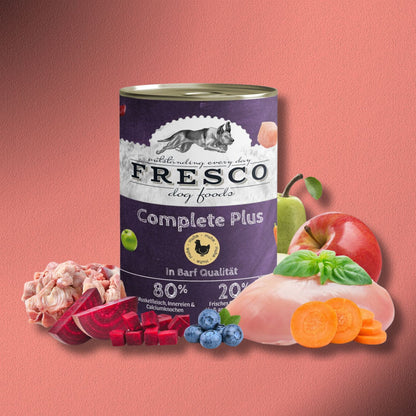 6x800g Fresco Complete Plus Huhn (haltbares B.A.R.F.)