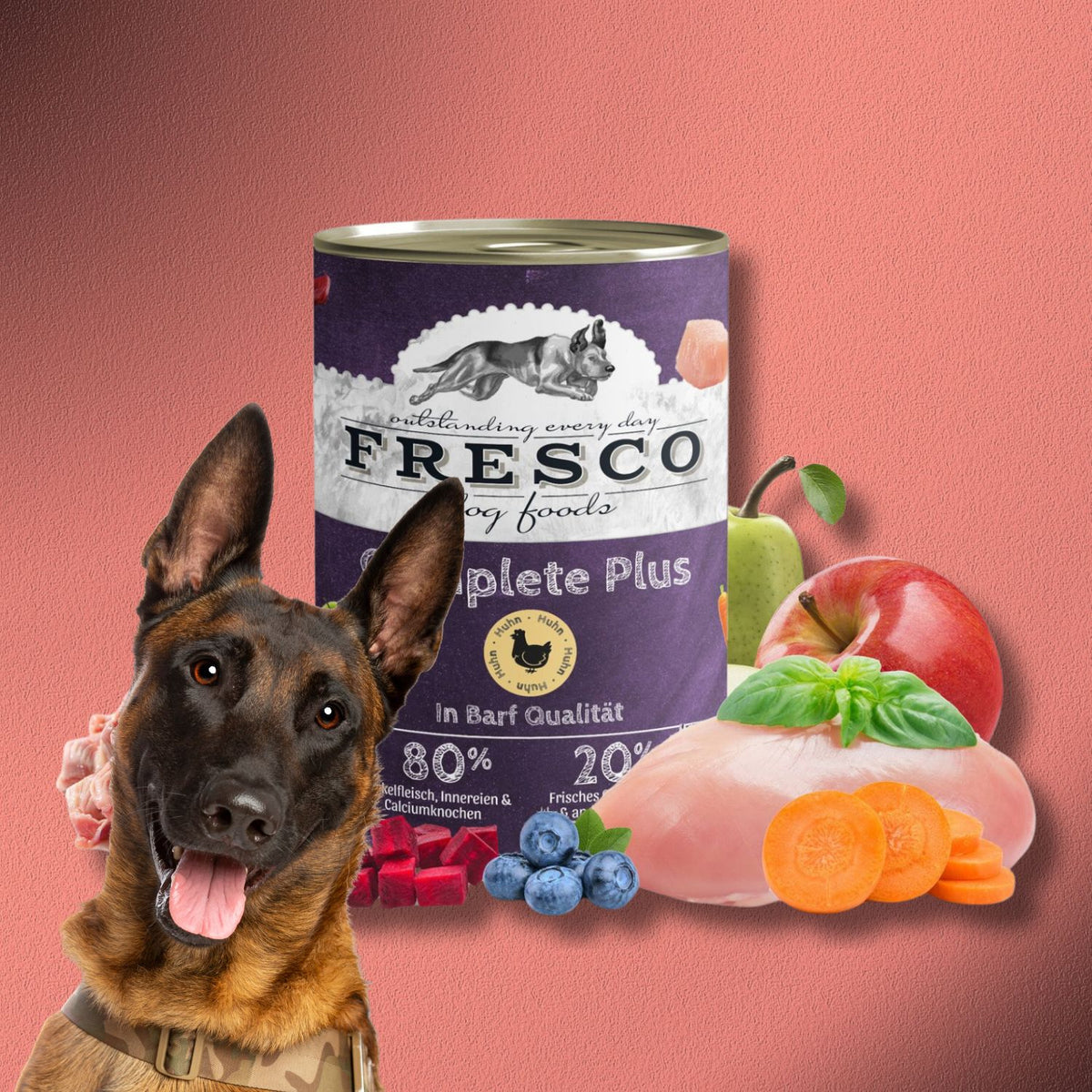 6x800g Fresco Complete Plus Huhn (haltbares B.A.R.F.)