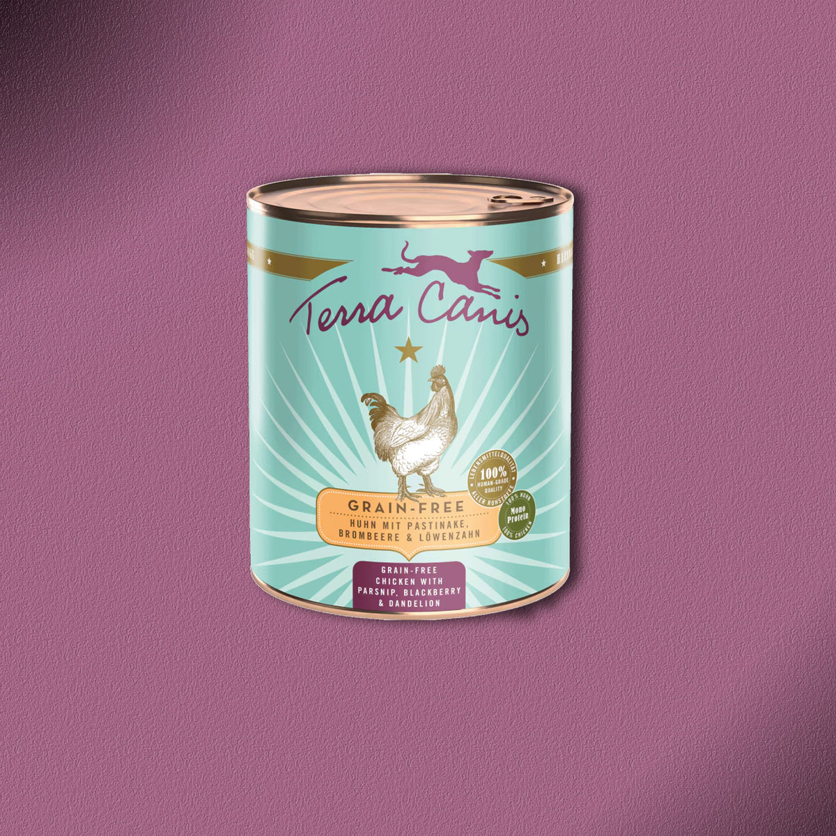 6x800g Terra Canis Grain-Free Huhn mit Pastinake, Brombeere & Löwenzahn