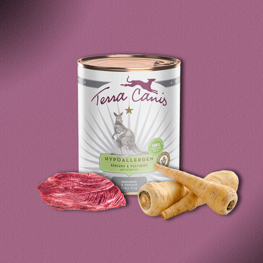 6x800g Terra Canis Hypoallergen Känguru & Pastinake