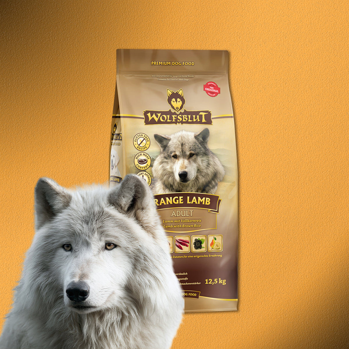 12,5kg Wolfsblut Range Lamb Adult Trockenfutter