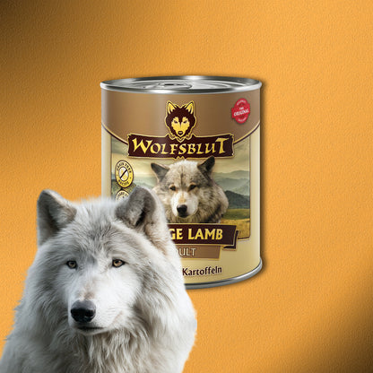 6 x 800g Wolfsblut Range Lamb Adult – Lamm mit Kartoffeln