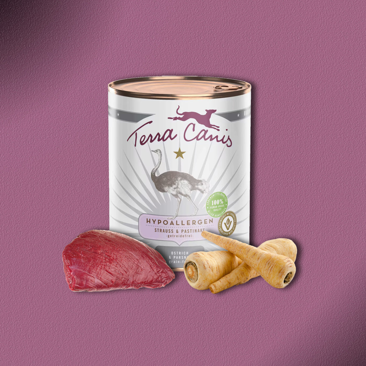 6x800g Terra Canis Hypoallergen Strauß & Pastinake