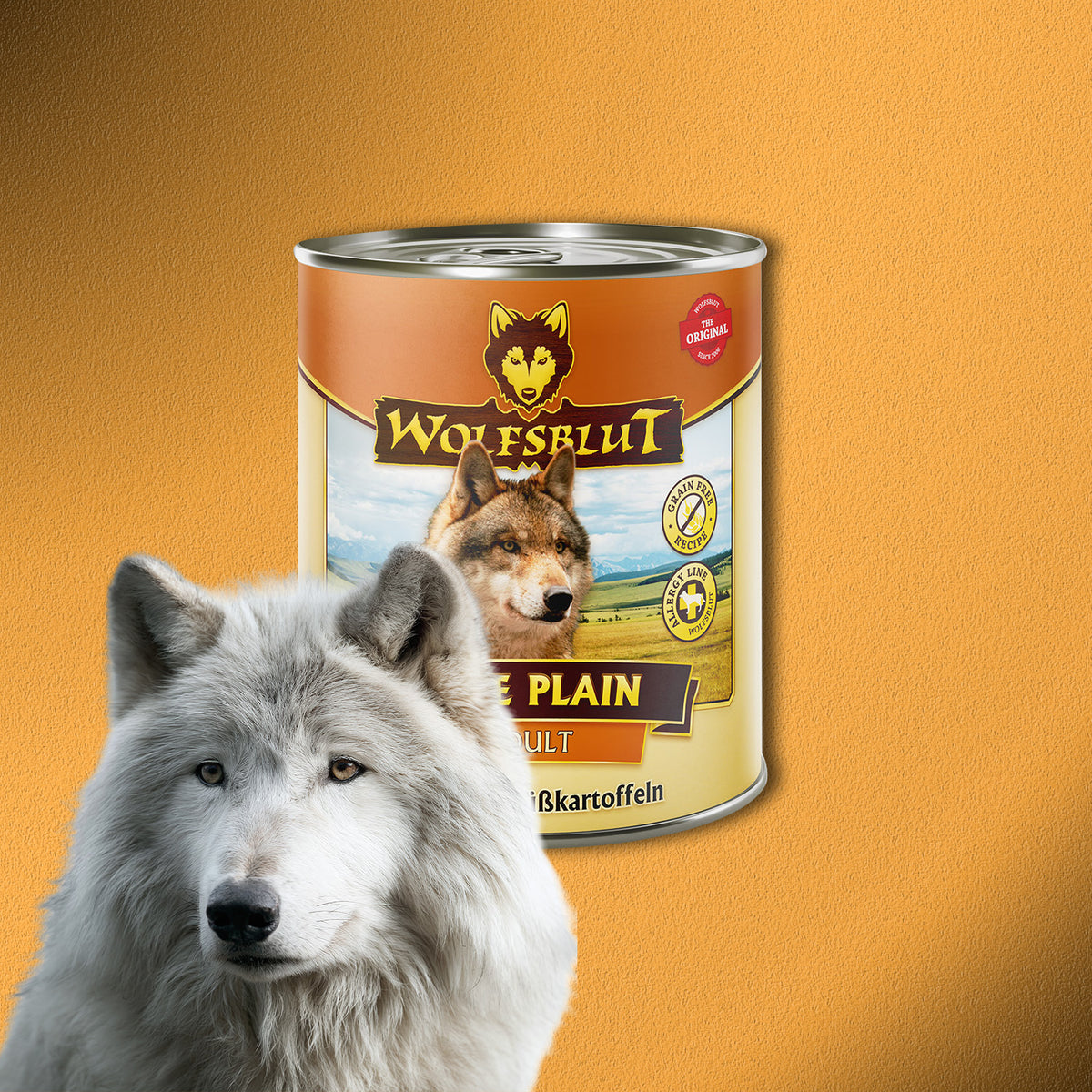 6 x 800g Wolfsblut Wide Plain Adult Nassfutter - Pferd mit Süßkartoffeln