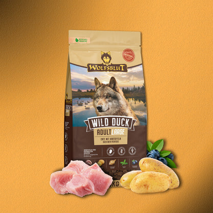 12,5kg Wolfsblut Wild Duck Adult Large – Ente mit Kartoffeln